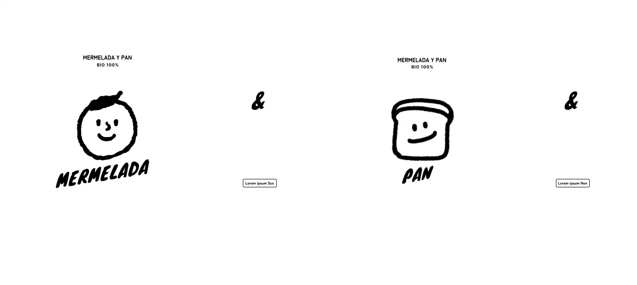 Promover e informar a un logotipo de café postre con una persona linda y pan ilustración