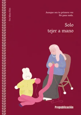 En el interior del libro de punto rosa de peluche