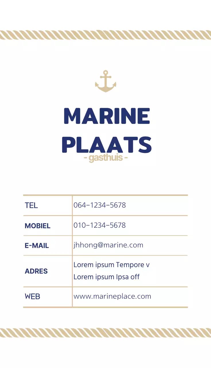 Marine Plaats