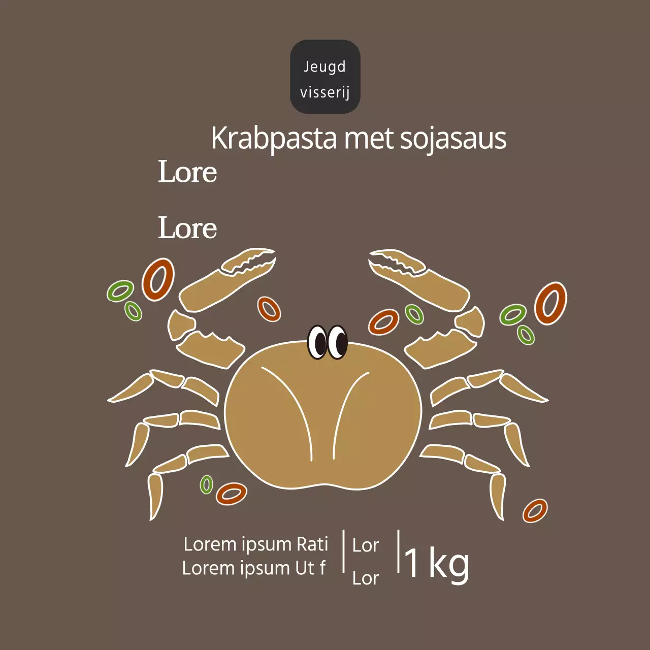 Zeevruchten sojasaus krabpasta