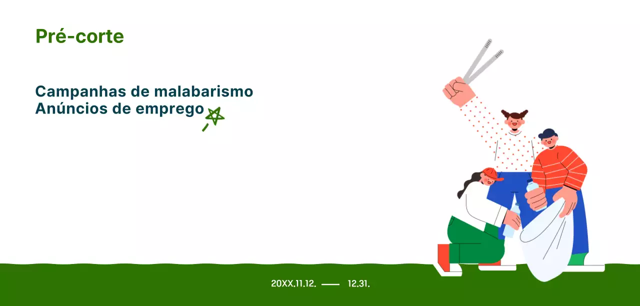 Uma capa de campanha com uma ilustração de bom gosto