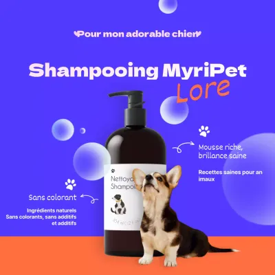 Promouvoir le shampoing violet pour animaux de compagnie