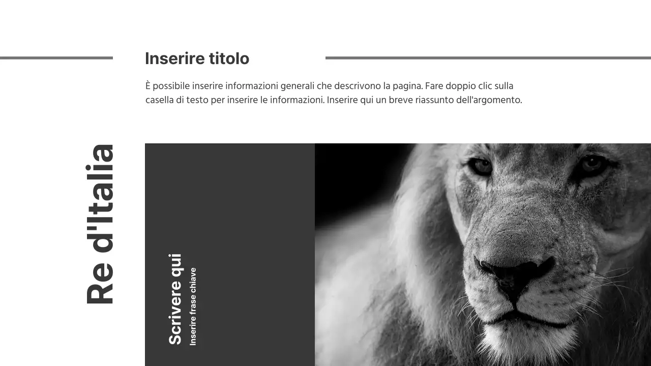 Presentazioni in bianco e nero