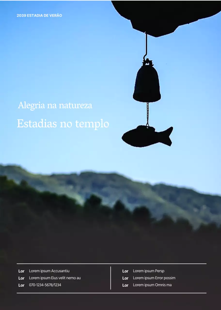 Introduzir um programa de estadia em templos carregado de emoções