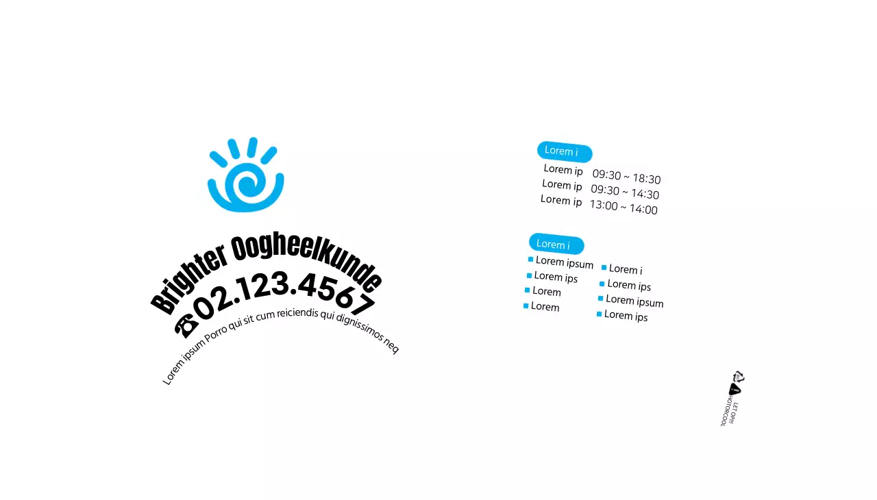 Wit Blauw Eenvoudig Ziekenhuis Oogheelkunde