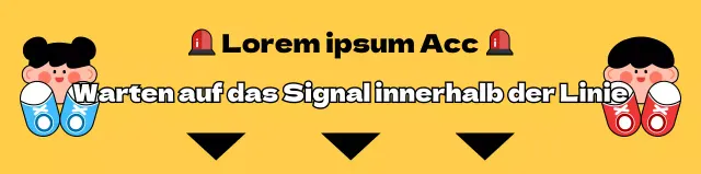 Zur Ampelführung für Kinder mit gelben Kinderzeichen