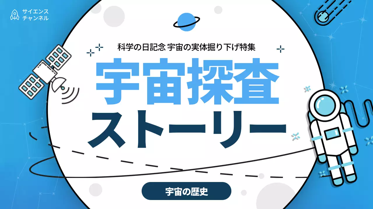 青 モダン 宇宙 ポスター YouTube サムネイル