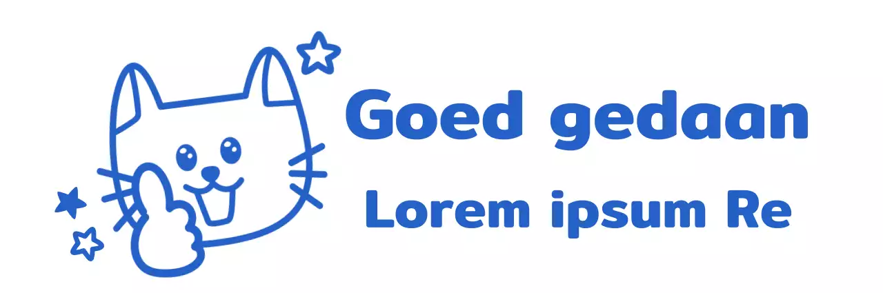 Goed gedaan concept met een schattige kattenillustratie