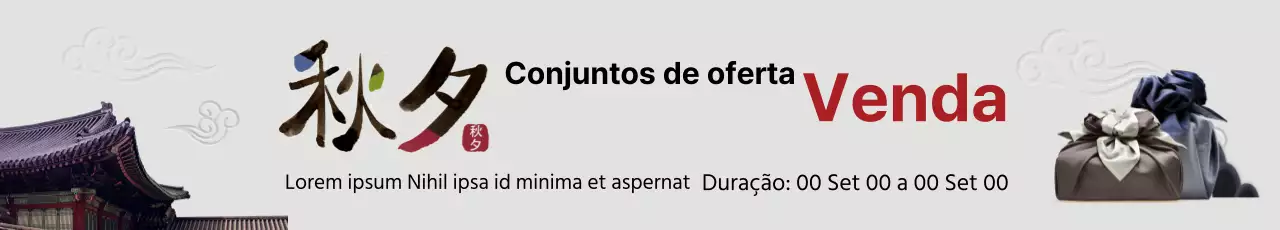 Venda de conjuntos de oferta Chuseok