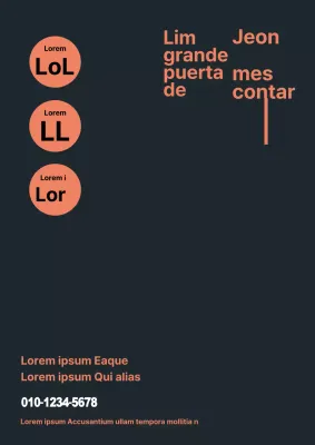 Un anuncio de alquiler de apartamentos con un diseño limpio y repleto de texto