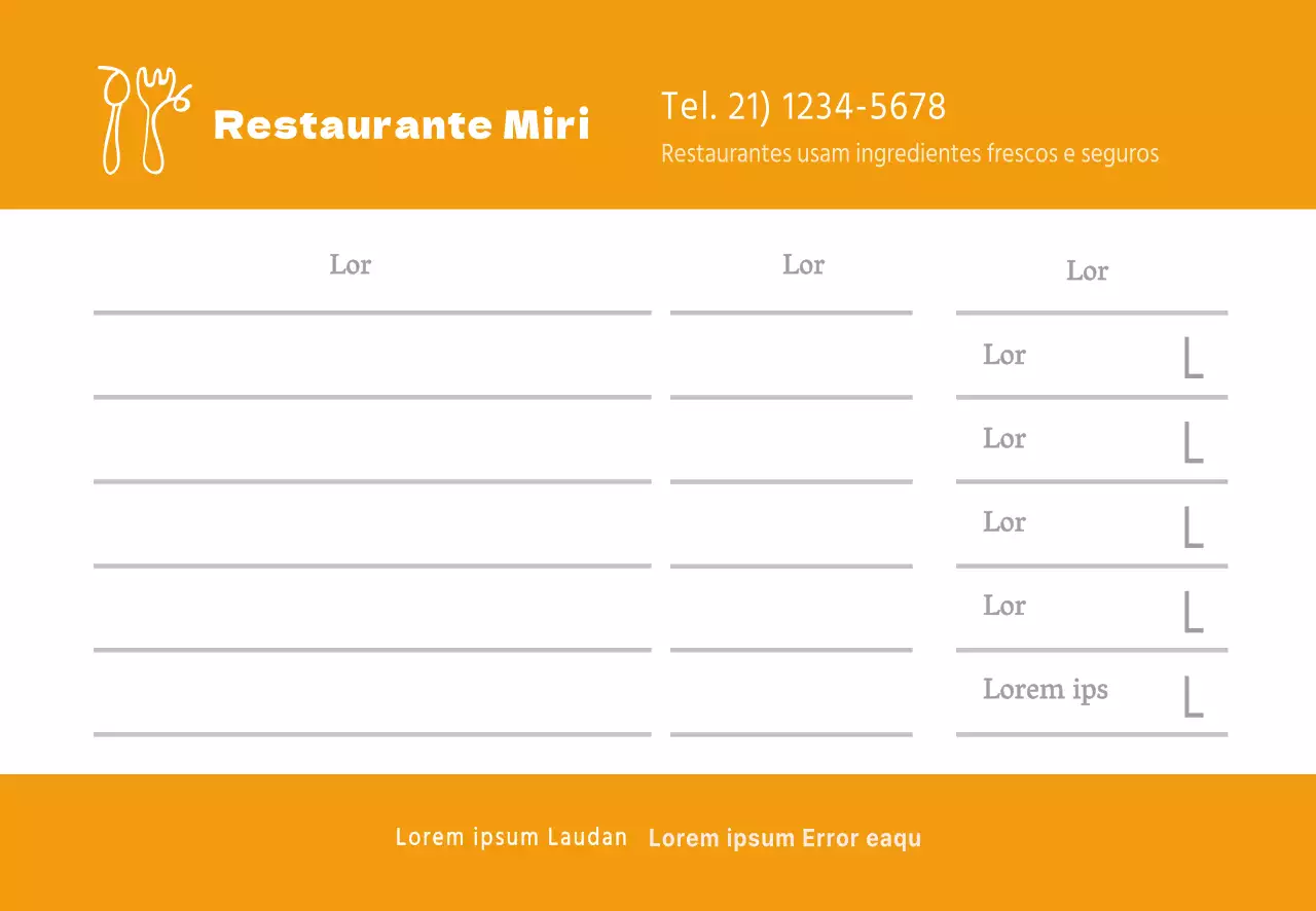 Encomendas de restaurantes