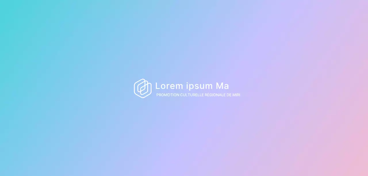 Promouvoir un festival institutionnel avec un fond dégradé de bleu et de violet
