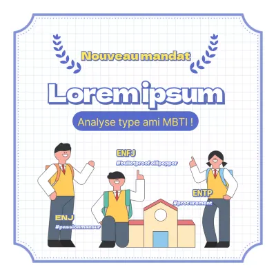 Retour à l'école Vous devez avoir ces amis Analyse du type d'ami MBTI