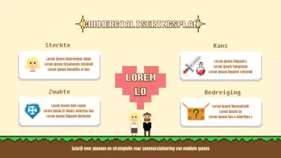 Commercialiseringsplan voor mobiele pixelgames