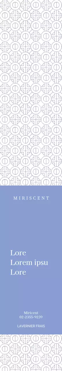 Papier cadeau pour diffuseur à fond bleu à motifs