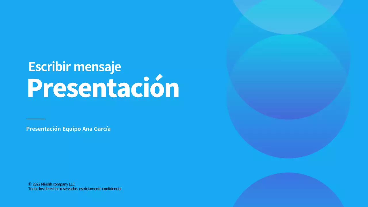 Una sencilla carta de presentación de empresa en blanco y azul