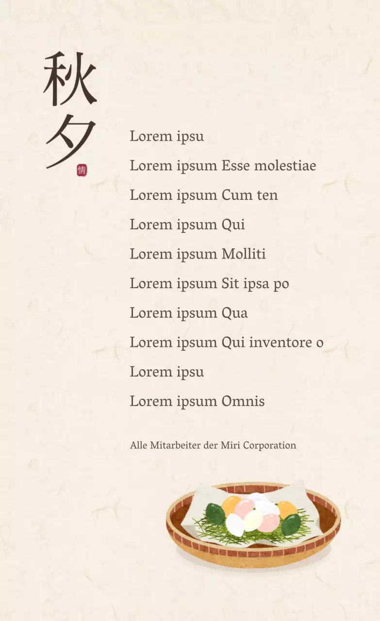 Illustrierte Obon-Grußaufkleber