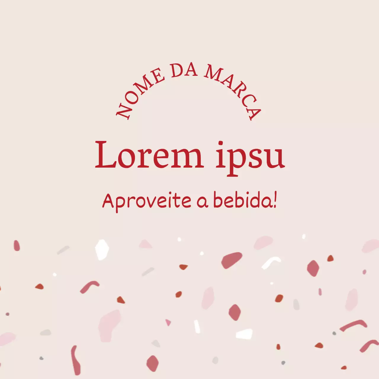 Leite com leite com padrão de seixos cor-de-rosa