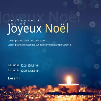 Un service de Noël béni