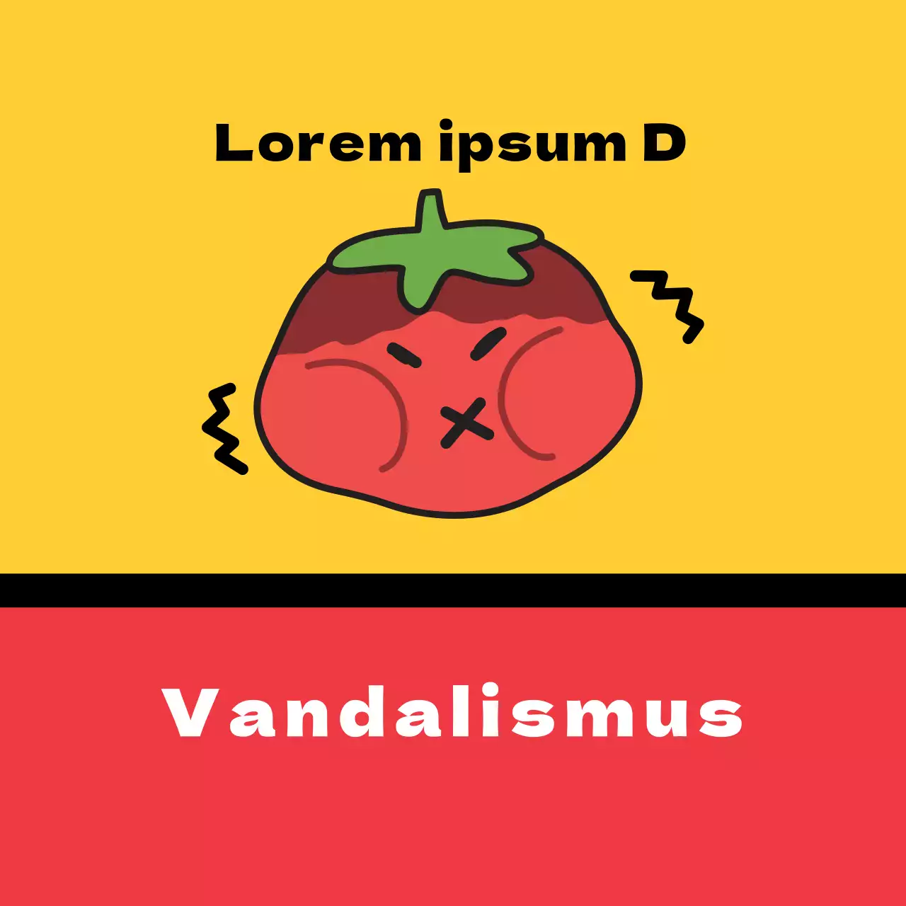 Quadratischer Aufkleber für den Versand