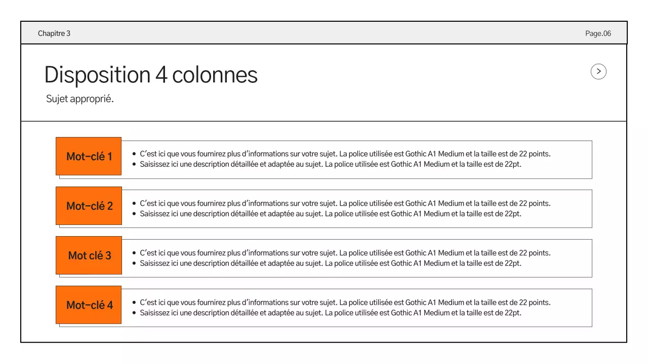 Rapports d'activité simples en orange