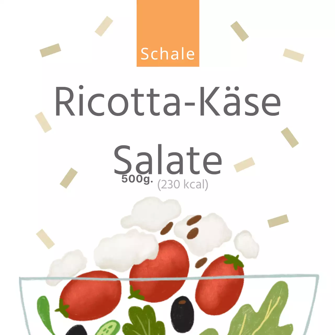 Ricotta-Käse-Salat