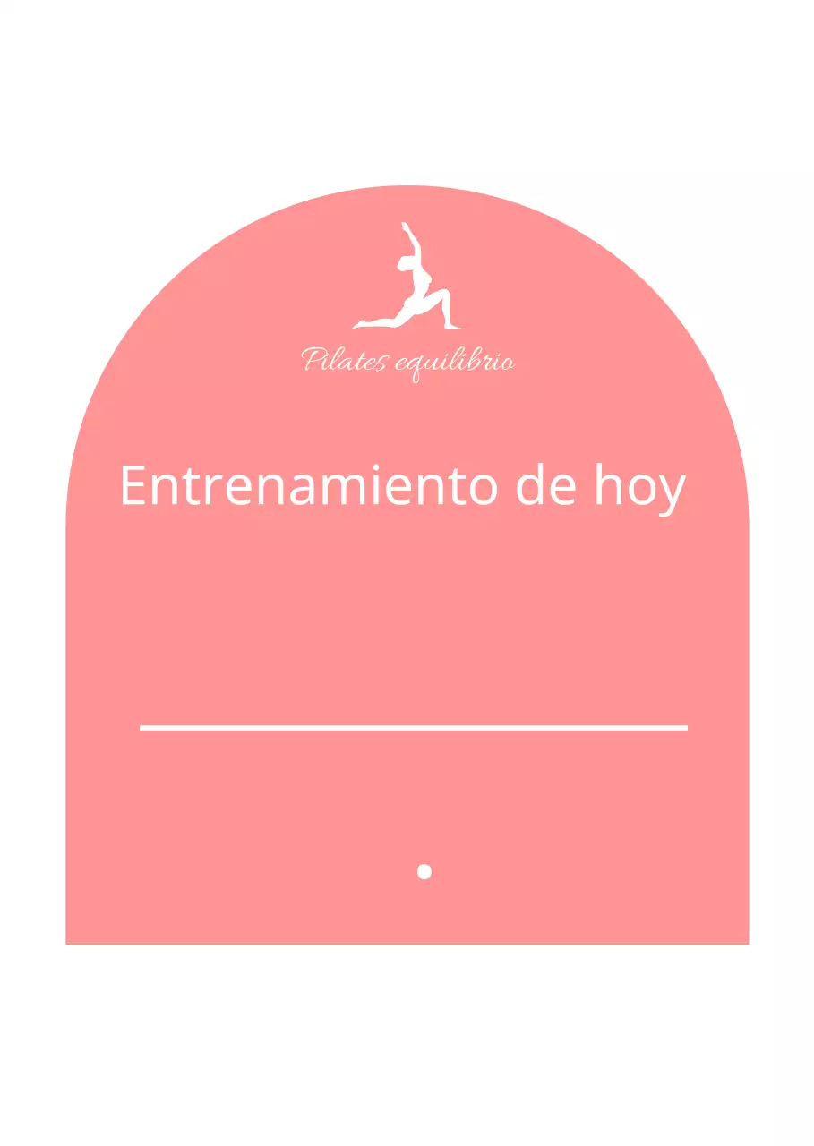 Señales de entrenamiento del día en rosa y blanco