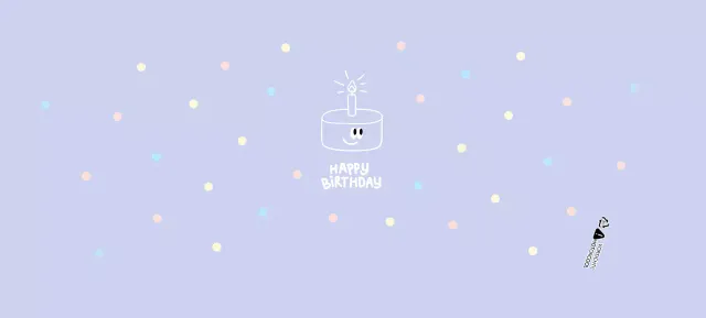 Niedliche Geburtstagsfeier Pappbecher in Pastell lila