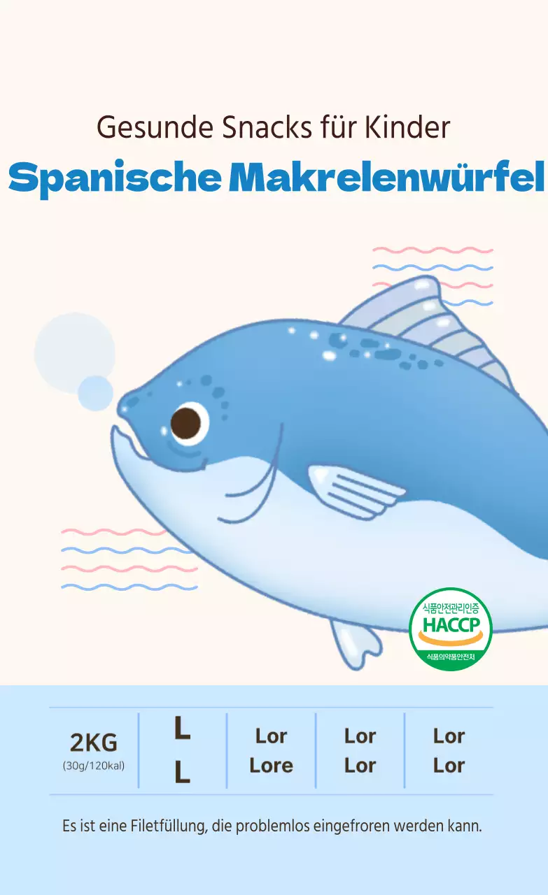 Vertikaler Aufkleber Meeresfrüchte