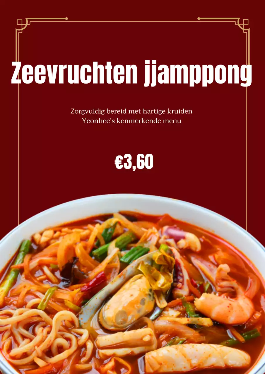 Promoot Chinees eten in het rood