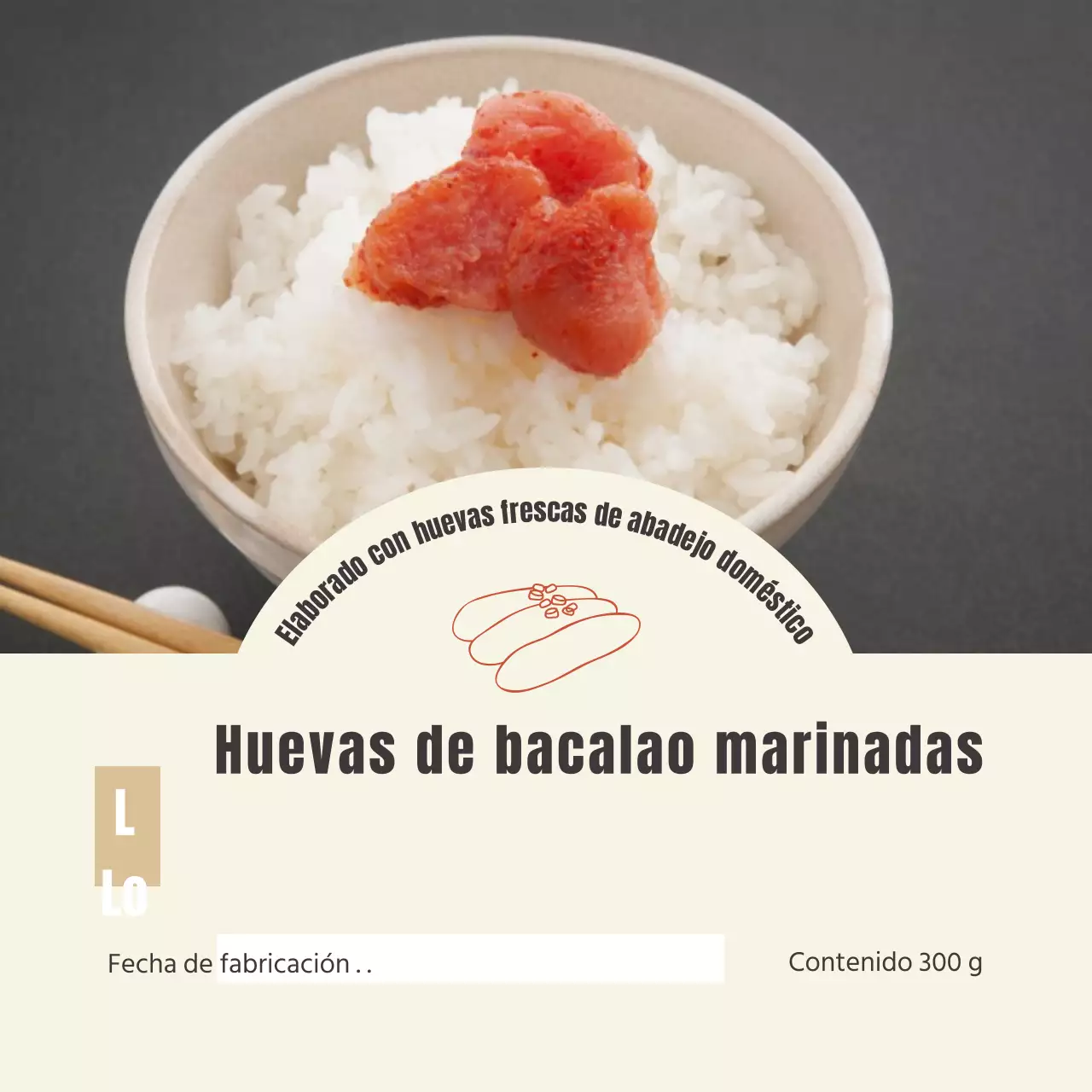 Palillos de huevas de abadejo