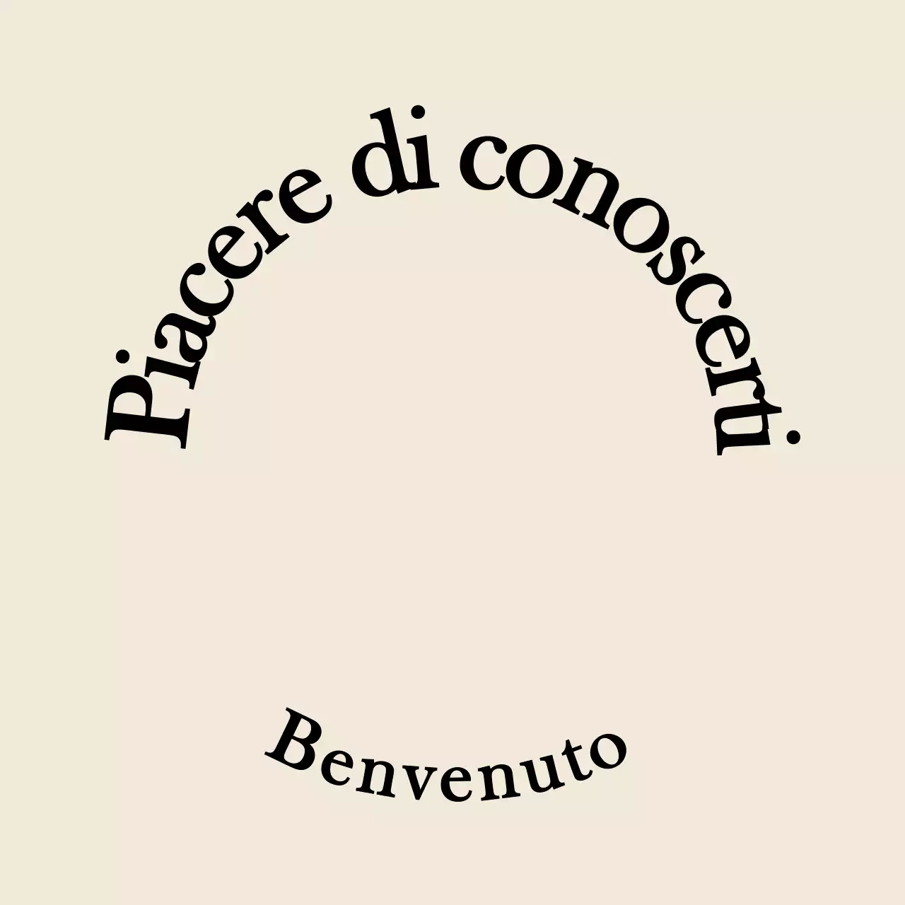 Stile di testo semplice ed emozionale in marrone chiaro e nero