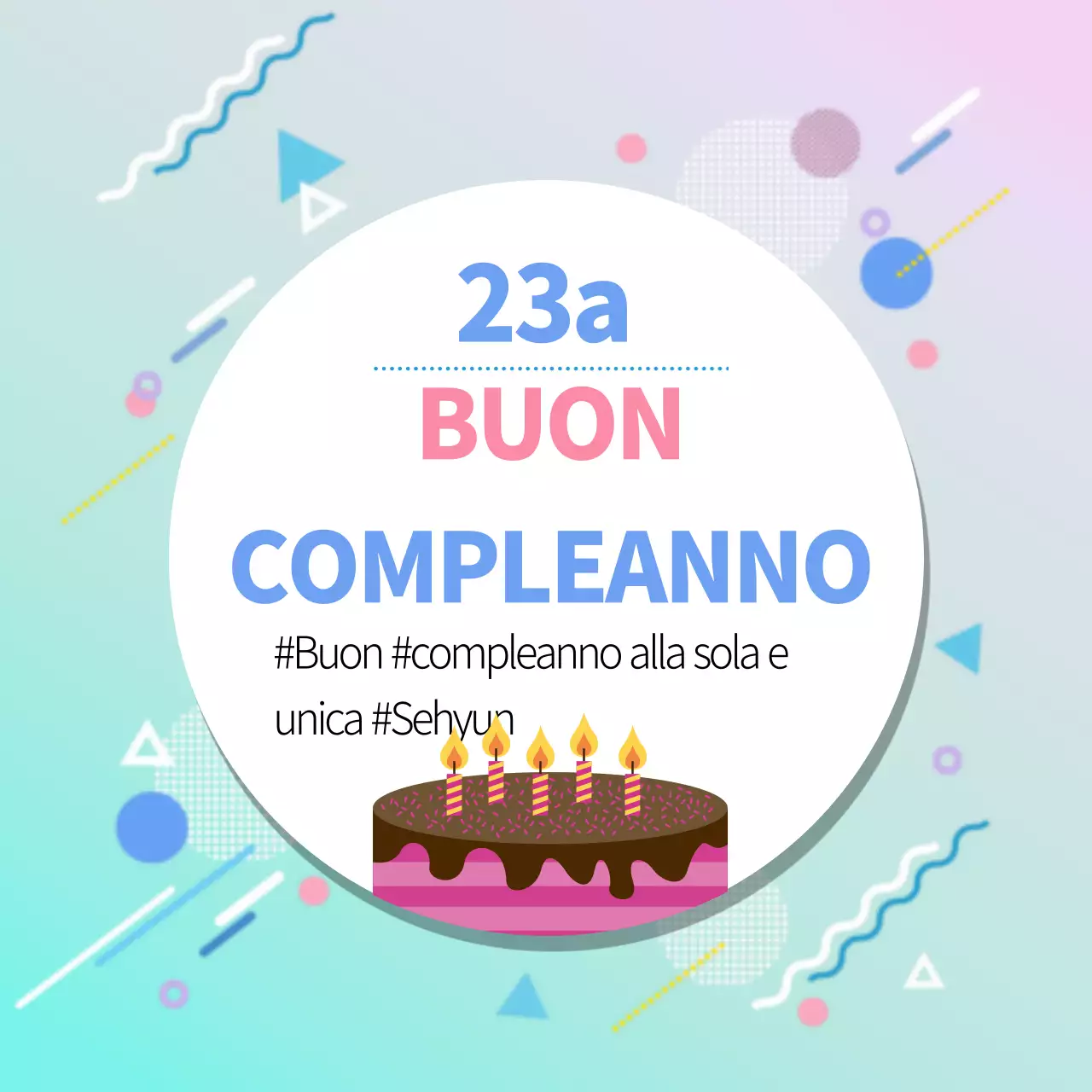 Messaggio di buon compleanno