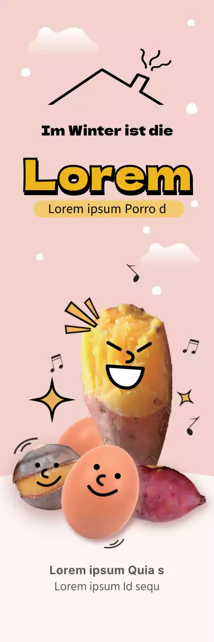 Rosa süßes Winter-Straßenessen