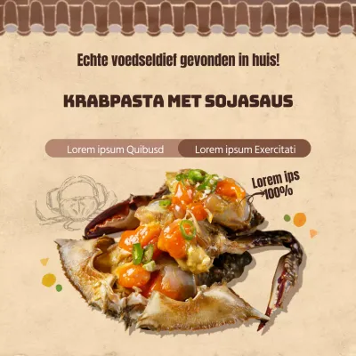 Traditionele sojasaus krabpasta te koop