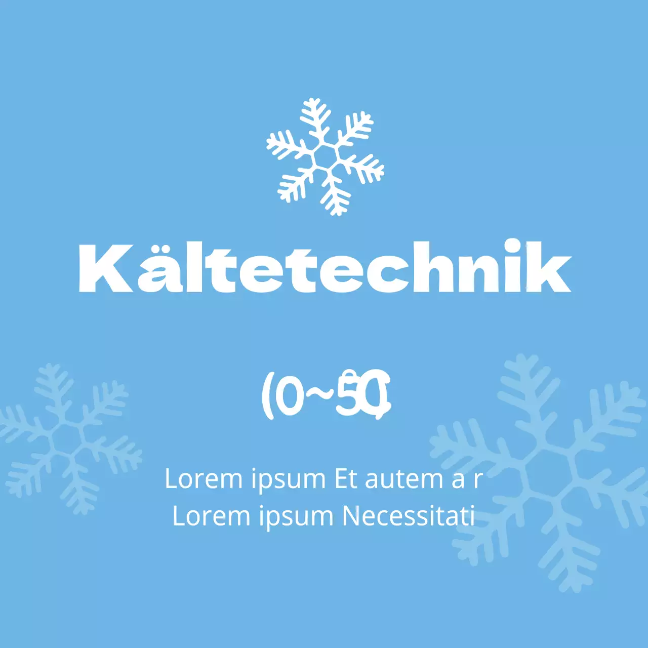 Kältetechnik