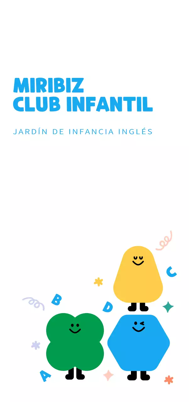 Club infantil con simpáticos personajes