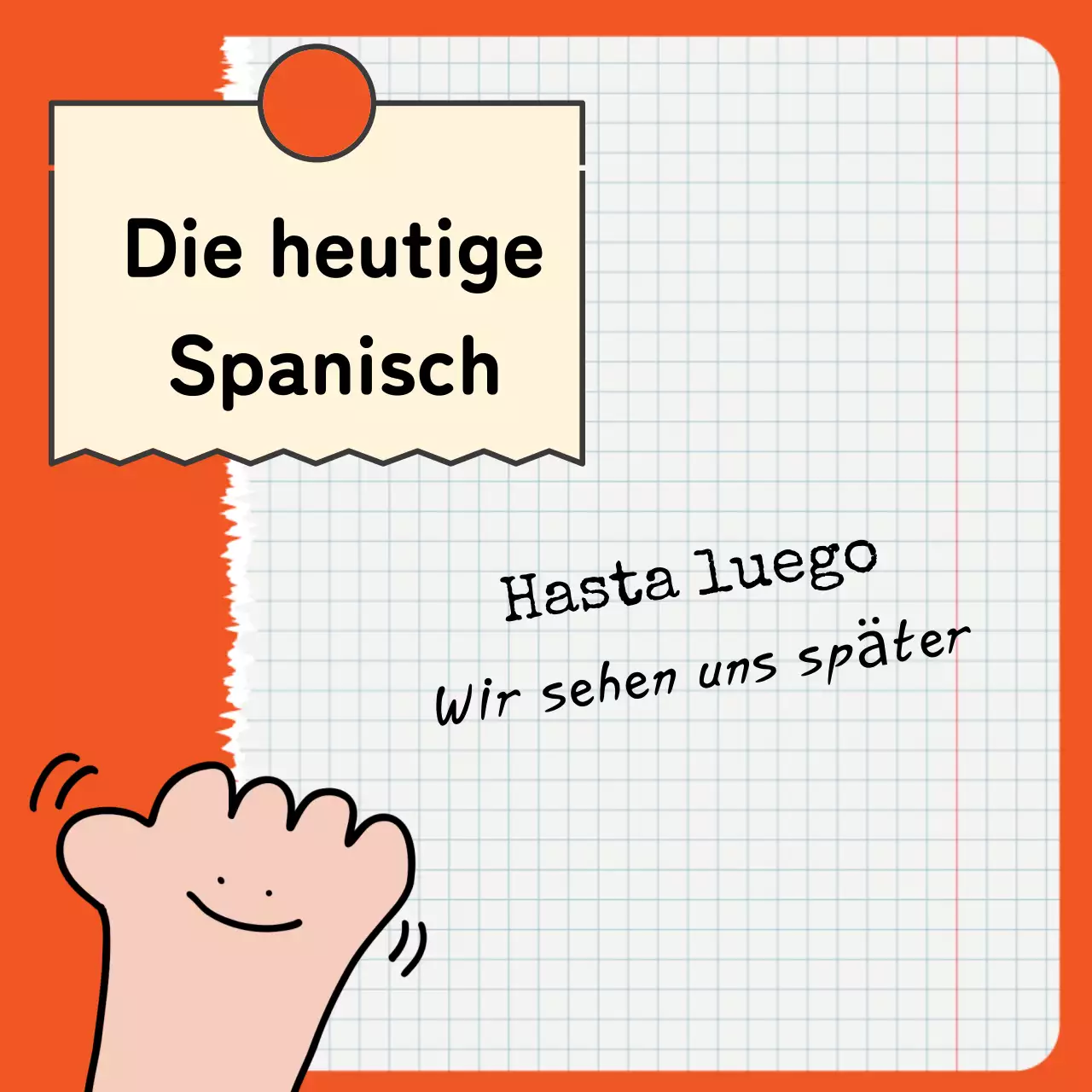 Attraktive spanische Wortumschläge mit Illustrationen