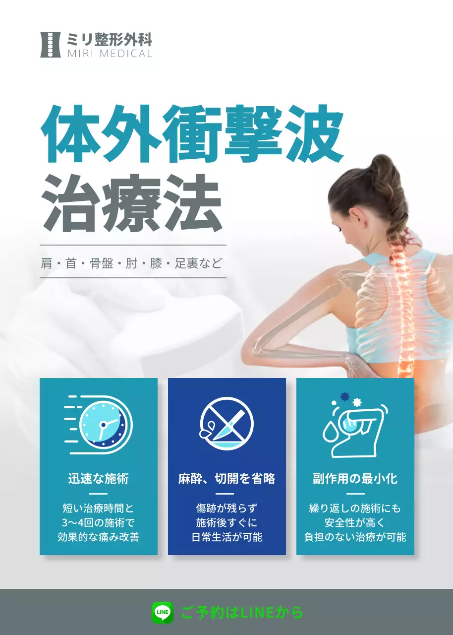 青 モダン 医療 ポスター ポップアップ