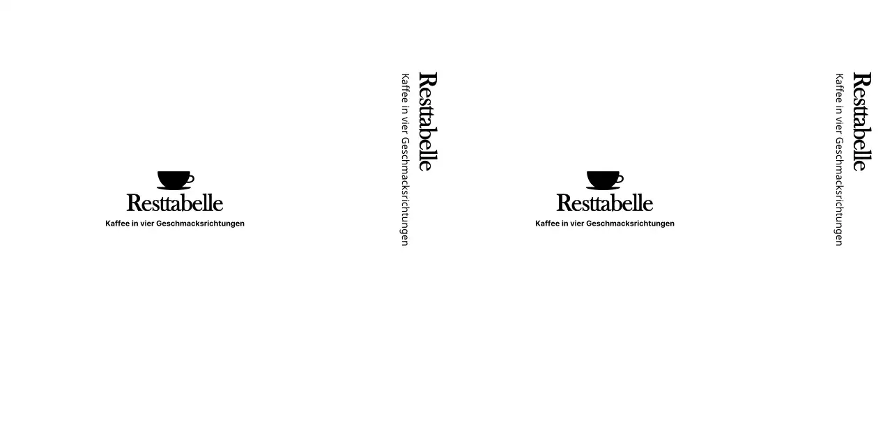 Emotionaler und einfacher Stil Cafe-Logo