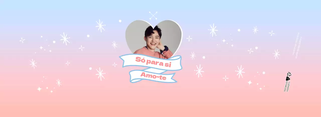 Porta-copos de merchandise de celebridades em gradiente