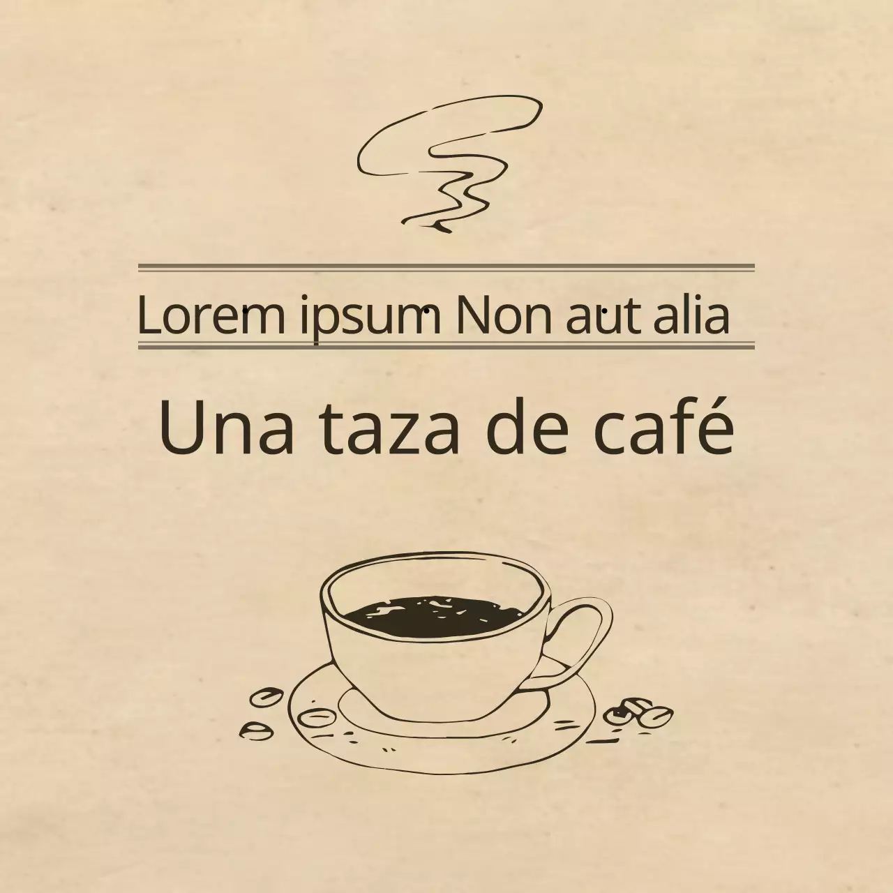 Una taza de café