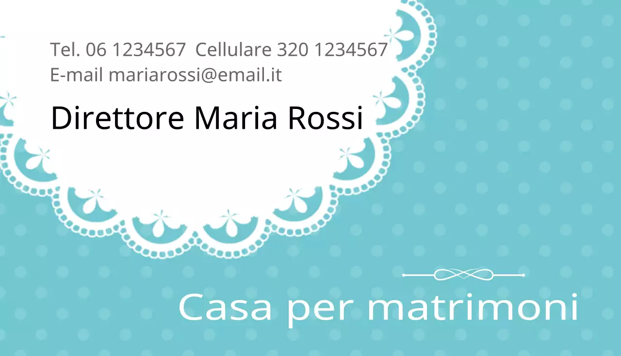 Biglietti da visita per matrimoni