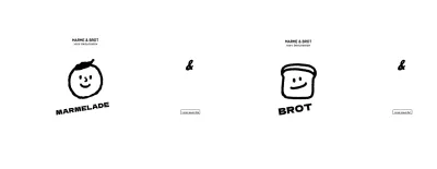 Werben und informieren Sie ein Dessert-Café-Logo mit einer niedlichen Person und Brot Illustration