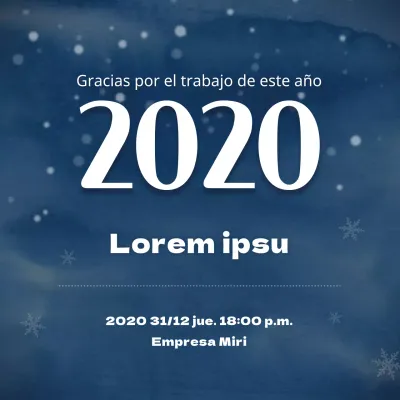 Copo de nieve azul que cierra el cuadrado de las redes sociales