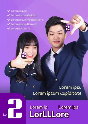 La campagne vice-présidentielle du président du lycée mixte aux tons violets