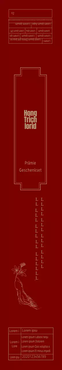 Red Luxurious Illustrated Red Ginseng Concentrate