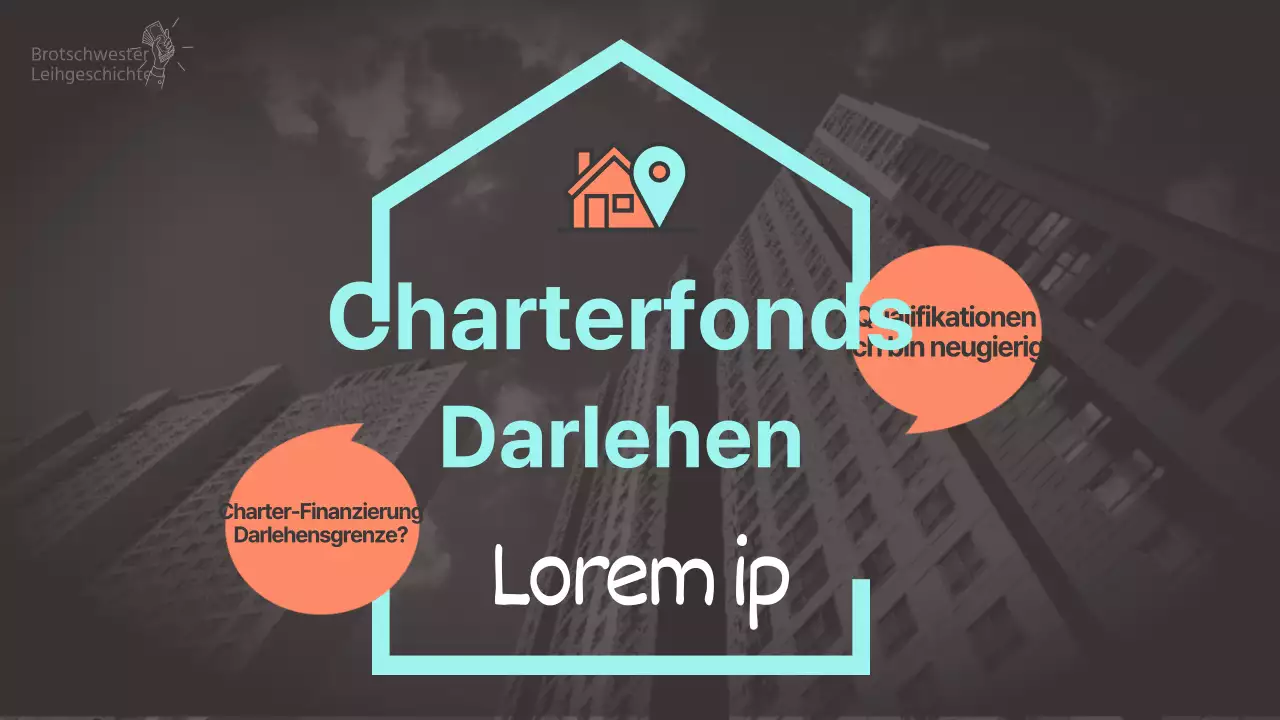 Einfache YouTube-Miniaturansicht mit einer dunklen, gesättigten Illustration eines Hauses mit einer Wohnung im Hintergrund und einer orangefarbenen Sprechblase