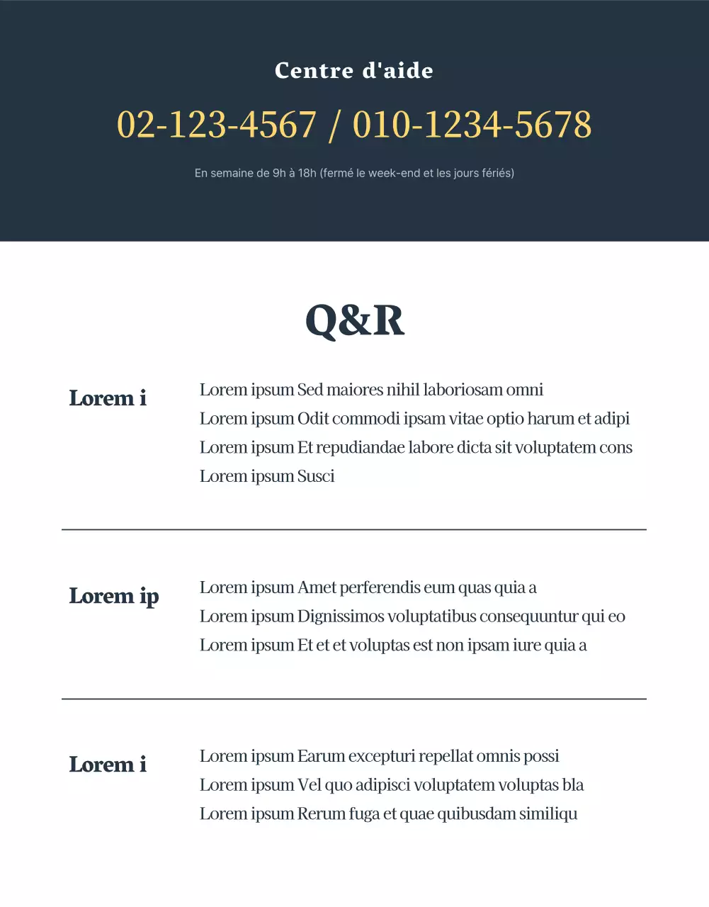 Page de vente traditionnelle en papier texturé pour les fruits