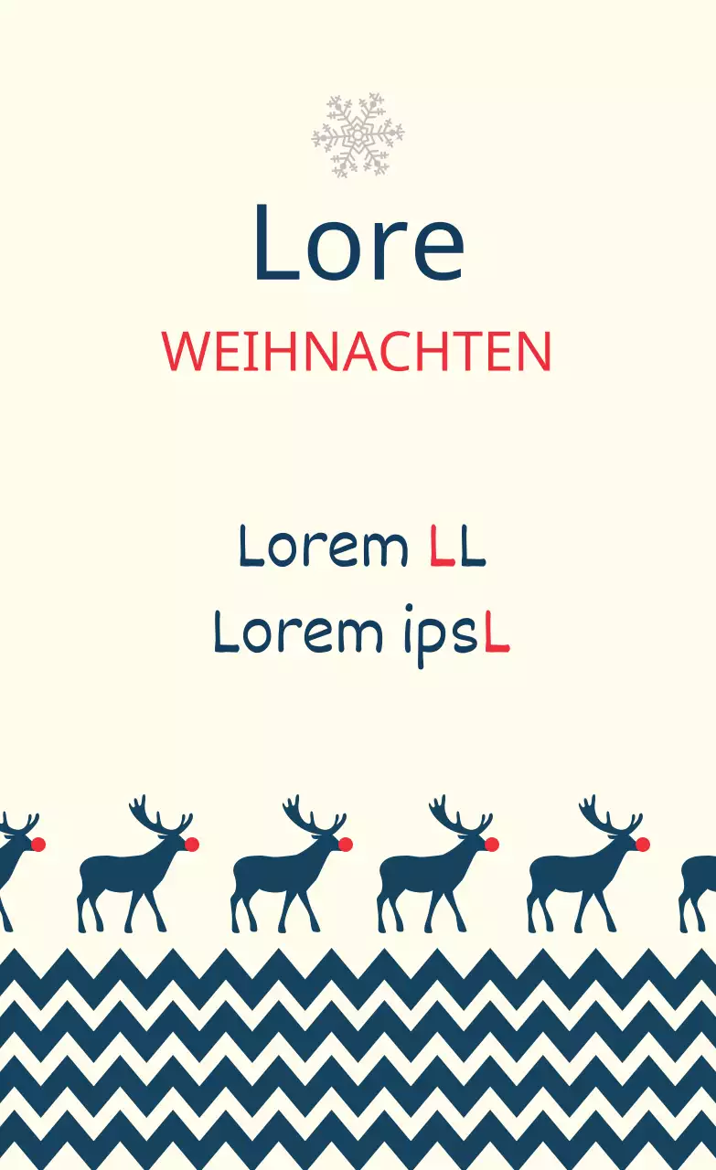 Elfenbeinfarbene marineblaue illustrierte Etiketten für Weihnachtsgrüße